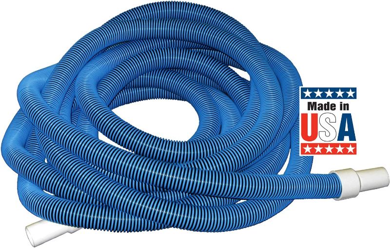 Photo 1 of Poolmaster 33430 Heavy Duty In-Ground Pool Vacuum Hose With Swivel Cuff for In-Ground Pools, 1-1/2-Inch by 30-Feet,Neutral