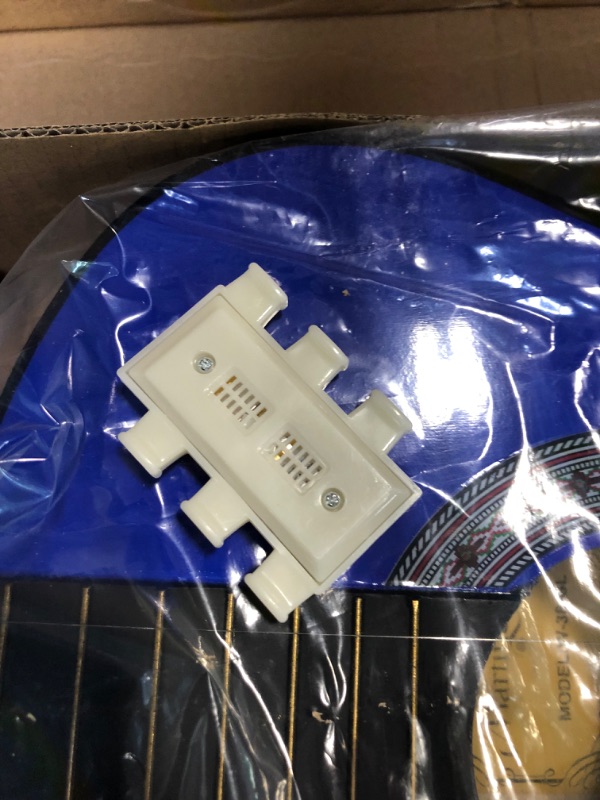Photo 1 of Martin Smith Acoustic Guitar Kit with Gig Bag, Plectrums, Pick Holder, Tuner, Strap & Spare Strings 6 Pack, Right, Blue (W-38-BL)