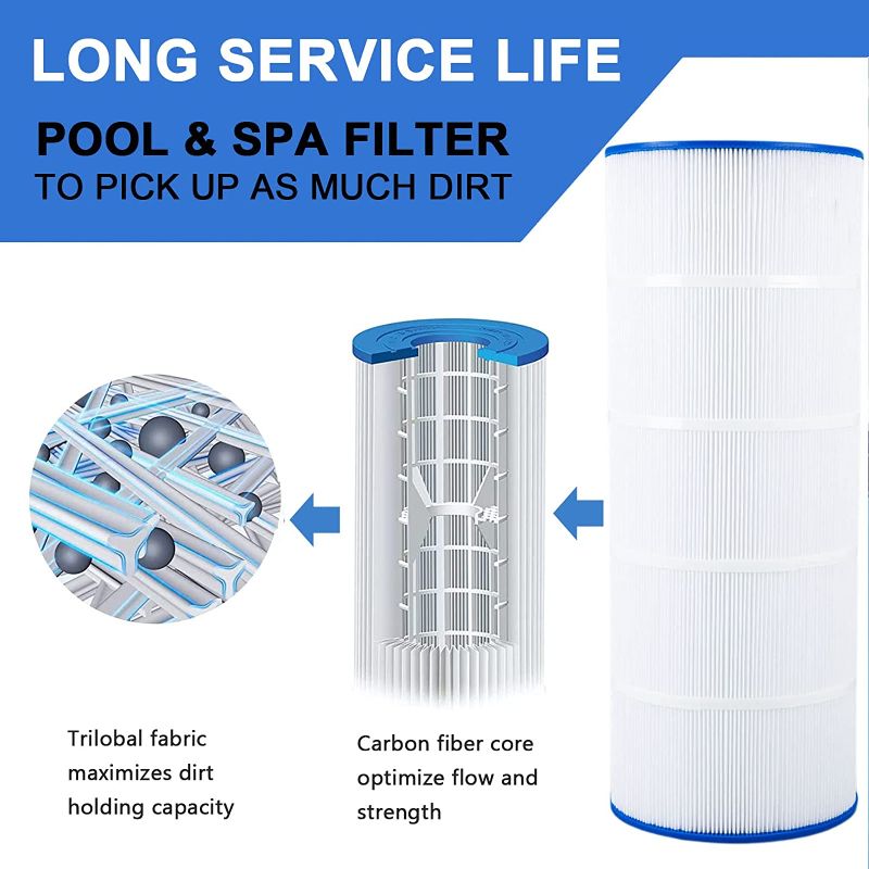 Photo 1 of PELLUCID Pool Filter Compatible with Hayward C1200, CX1200RE, Pleatco PA120, Unicel C-8412, Filbur FC-1293, Clearwater II 125, Easy to Clean and Reuse, Advanced Filtration System for Long Life, 1 Pack