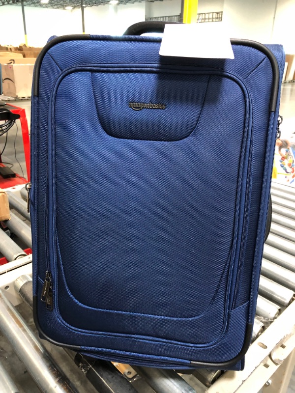 Photo 3 of Samsonite Solyte DLX Softside Expandable Luggage with Spinner Wheels, Mediterranean Blue, Checked-Large 29-Inch