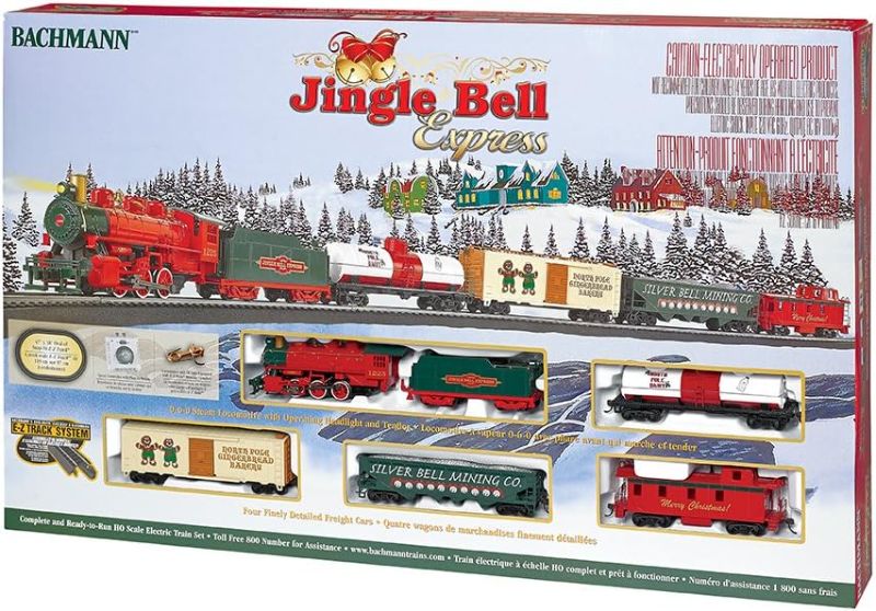 Photo 1 of Bachmann Trains - Jingle Bell Express Ready To Run Electric Train Set - HO Scale