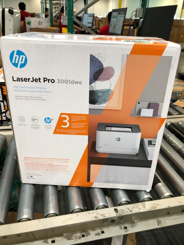 Photo 1 of HP LaserJet Pro 3001dwe Wireless Black & White Printer with HP+ Smart Office Features