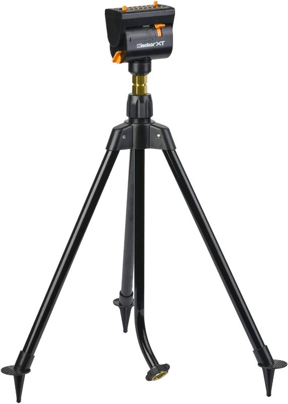 Photo 1 of Melnor 65115-AMZ MiniMax Turbo Oscillating Sprinkler on Tripod with QuickConnect Product Adapter Amazon Bundle