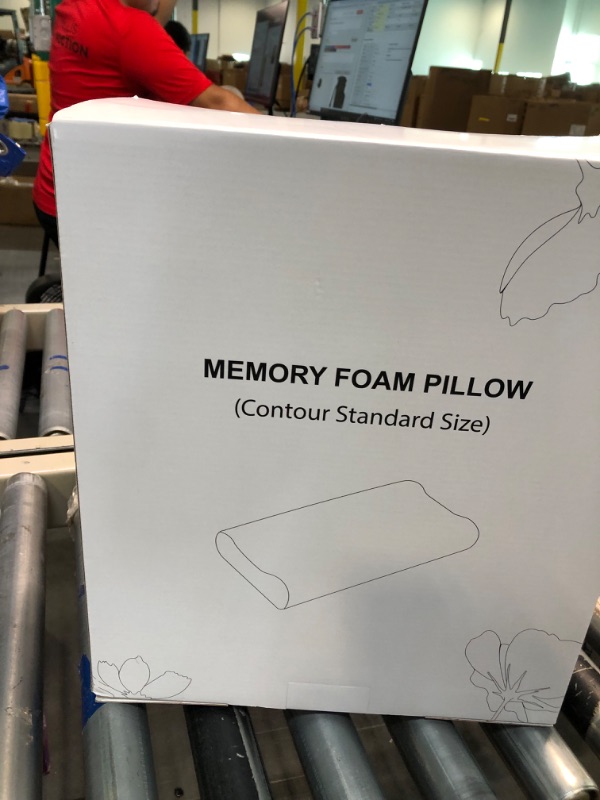 Photo 2 of AM AEROMAX Contour Memory Foam Pillow, Cervical Pillow for Neck Pain Relief, Orthopedic Sleeping Pillows Side, Back and Stomach Sleepers.