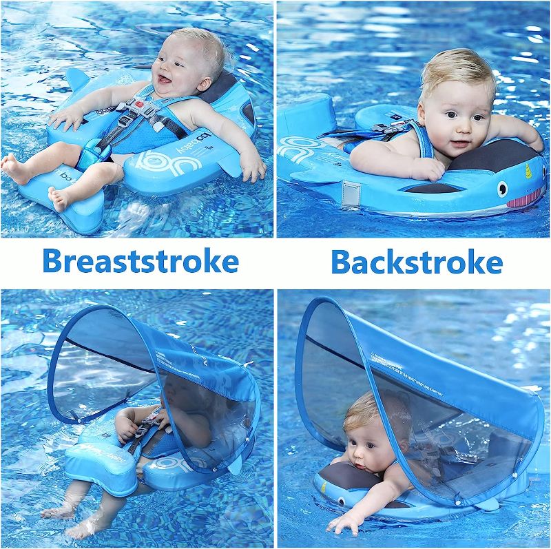 Photo 1 of Baby Floats for Pool 6-12 Months 2023 Non-Inflatable Solid Pool Floats for Toddlers 1-3 with Safe Shoulder Infant Swim Float Smart Swim Trainer for Babies Swimming Float Baby Floaties 3-6 Month