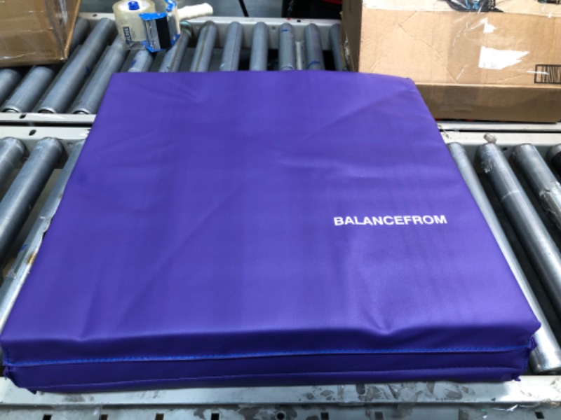Photo 1 of BalanceFrom Three Fold Folding Exercise Mat with Carrying Handles for MMA, Gymnastics and Home Gym Protective Flooring