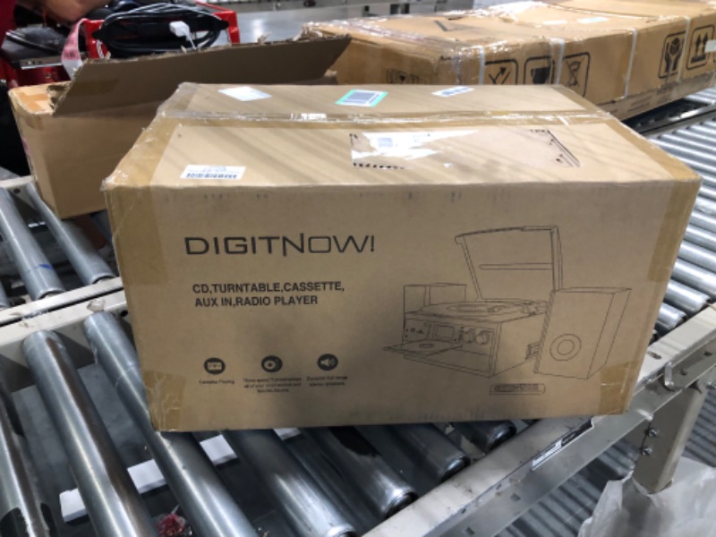Photo 1 of DIGITNOW Bluetooth Record Player Turntable with Stereo Speaker, LP Vinyl to MP3 Converter with CD, Cassette, Radio, Aux in and USB/SD Encoding, Remote Control, Audio Music Player Built in Amplifier