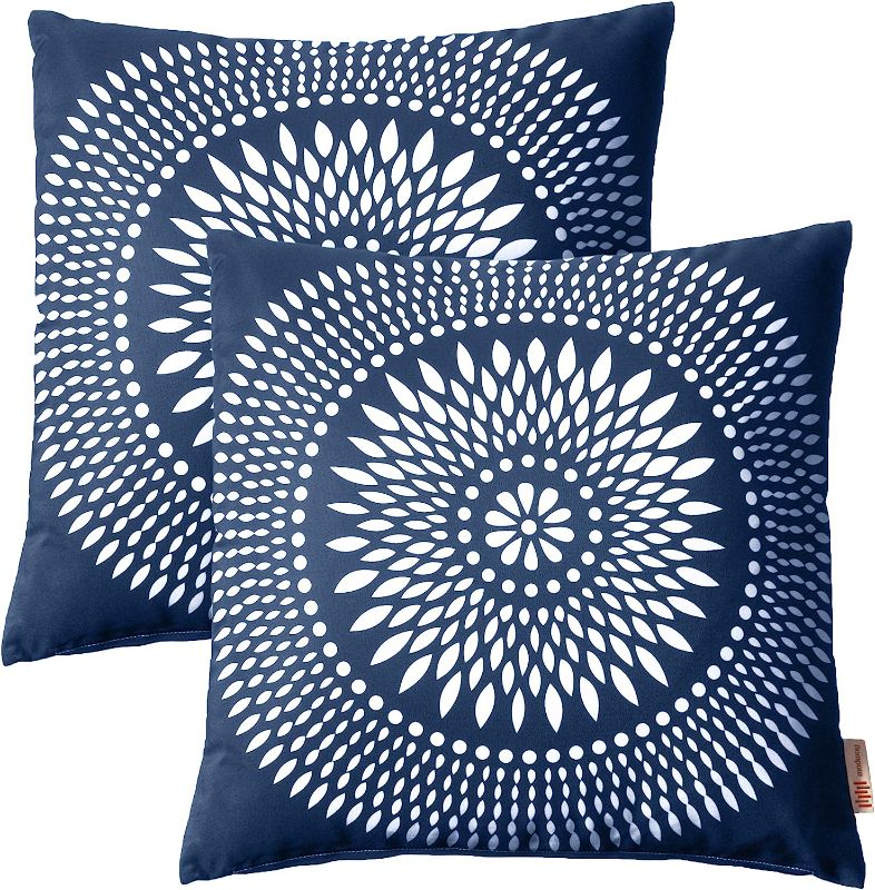 Photo 1 of Modway Outdoor Indoor Two All Weather Patio Throw Pillows in Cartouche 2 Count (Pack of 1)