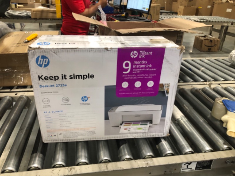 Photo 2 of HP DeskJet 2723e All-in-One Wireless Color Inkjet Printer?Print Scan Copy - LCD Display, 4800 x 1200 dpi, 9 Months Free Instant Ink WiFi, Bluetooth, W/Valinor Printer Cable