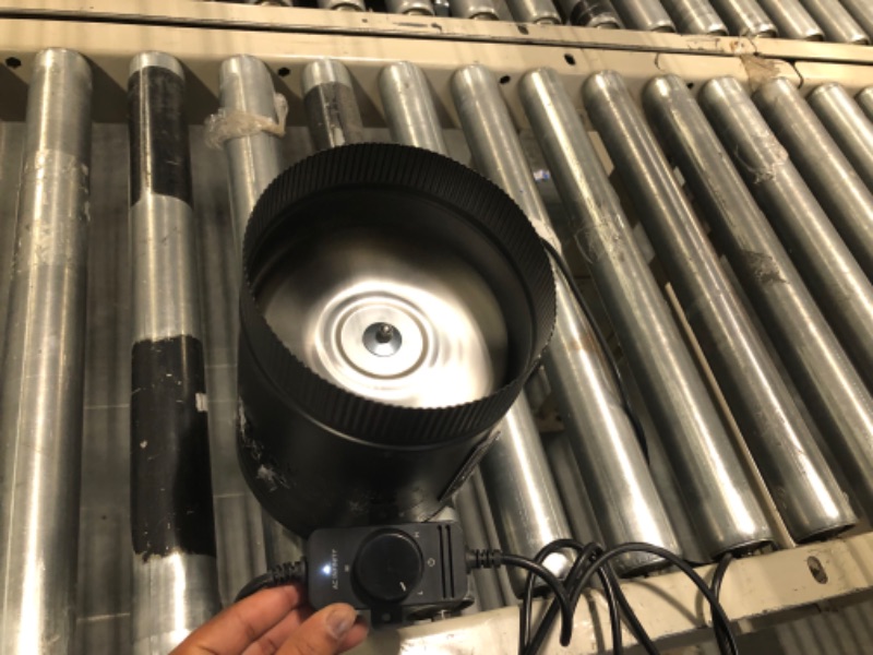 Photo 3 of AC Infinity RAXIAL S6, Inline Booster Duct Fan 6” with Speed Controller - Low Noise Inline HVAC Blower Can Fan for Basements, Bathrooms, Kitchens, Workshops