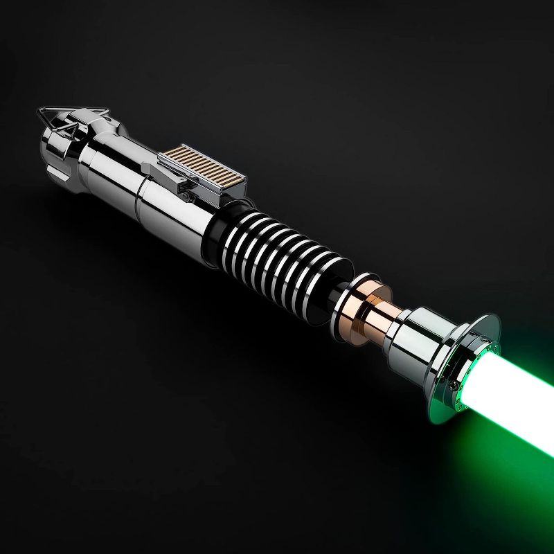 Photo 1 of ARTSABERS Pro Dueling Lightsaber | Heavy-Duty Light Saber | FX Sword Aluminum Hilt Duel Blade | Motion Swing Rechargable Toy for Adults & Kids | 11 RBG Colors 9 Custom Sounds | Chrome Luke