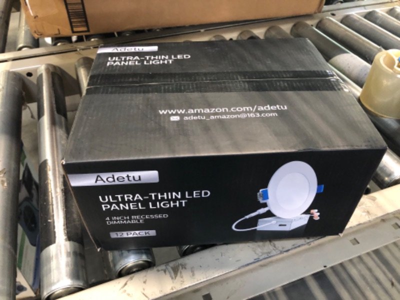 Photo 2 of Adetu 12 Pack 5CCT 4 Inch Led Recessed Light Led Ceiling Light with Junction Box, 2700K/3000K/3500K/4000K/5000K Selectable, 9W 80W Eqv, 810LM High Brightness - ETL and Energy Star Certified 4 Inch 12 Pack 5CCT