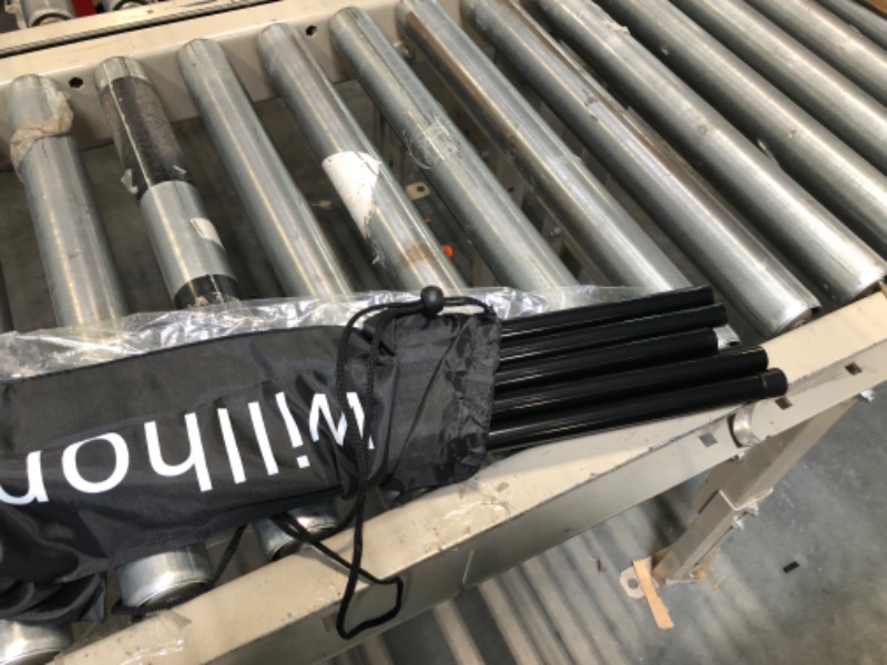 Photo 1 of Adjustable Tent Poles - Portable Steel Rods for Camping Tarps and Canopies, 2 Sets of Black Lightweight Poles for Shelter and Shade. Ideal for Backpacking, Hiking, Outdoor Adventures.