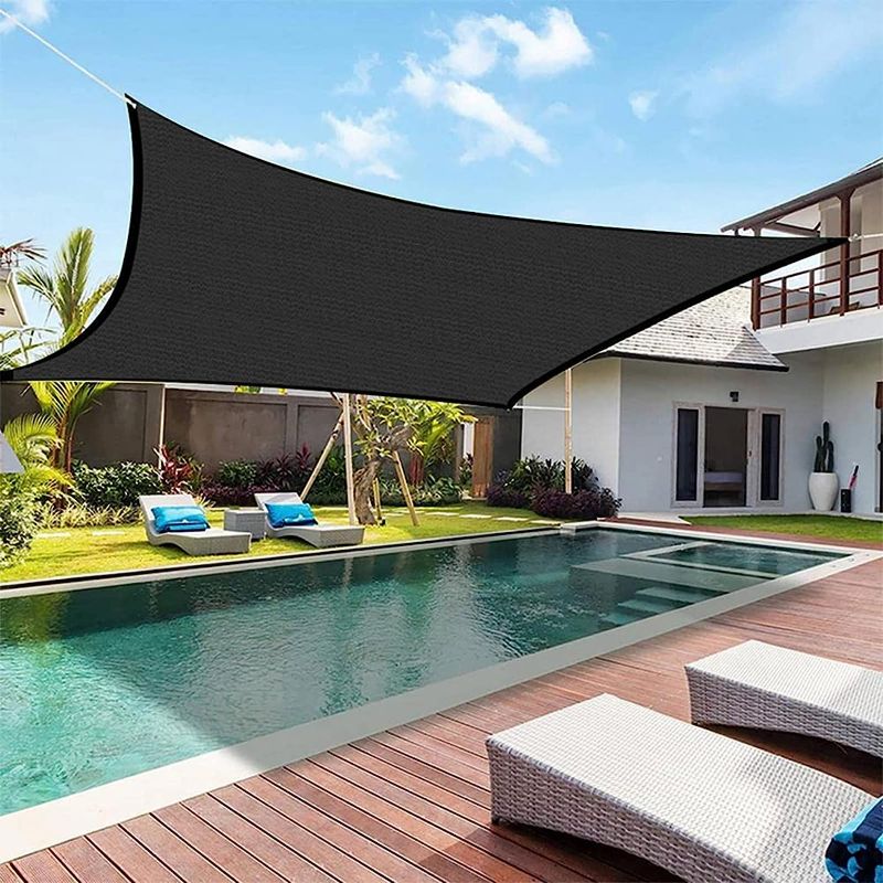 Photo 1 of ???????? ?????? Outdoor Backyard Sun Shade with Rope 95% Sunshine Protection,Outdoor Canopy for Patio Outdoor Awning