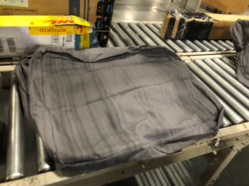 Photo 4 of The Heavy Cotton Ektorp 3 seat Sofa Cover Replacement is Made Compatible for IKEA Ektorp (Dark Gray Ektorp Sofa)