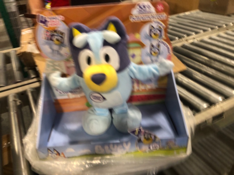 Photo 3 of Bluey Dance and Play 14" Animated Plush | Over 55 Phrases and Songs, Multicolor