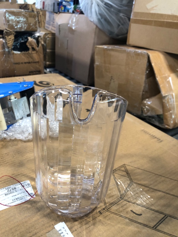Photo 3 of 
Carlisle FoodService Products Plastic Pitcher, 48 Ounces, Clear (Pack of 6)