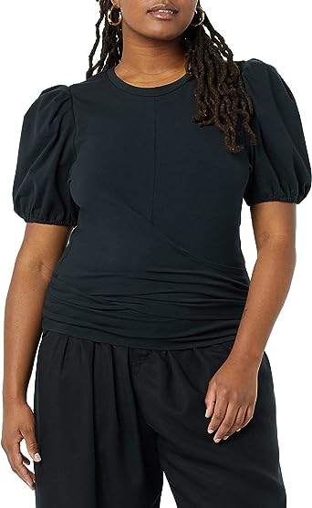 Photo 1 of  Women's Plus Size Violette Puff Sleeve Wrap Top