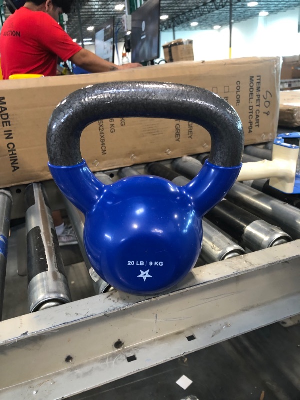 Photo 2 of 1PCS Vinyl Coated Kettlebell Weights, Strength Training Kettlebells for Weightlifting, Conditioning, Strength & Core Training
