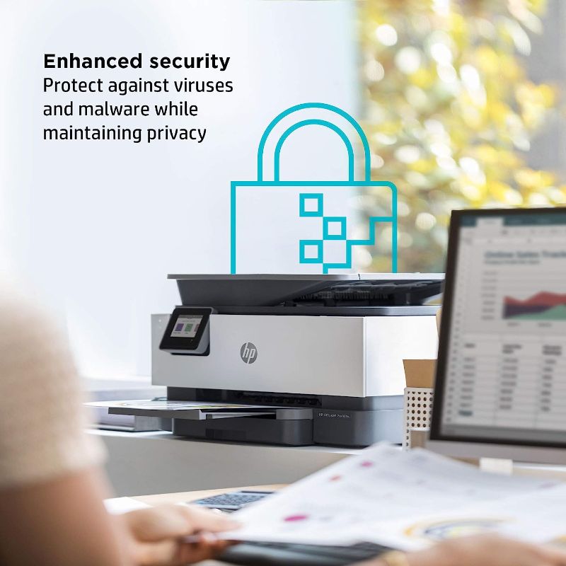 Photo 1 of HP OfficeJet Pro 9015e Wireless Color All-in-One Printer with bonus 6 months Instant ink with HP+ (1G5L3A),Gray