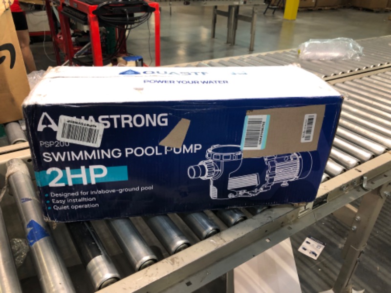 Photo 2 of Aquastrong 2 HP In/Above Ground Single Speed Pool Pump, 115V, 8917GPH, High Flow, Powerful Self Primming Swimming Pool Pumps with Filter Basket