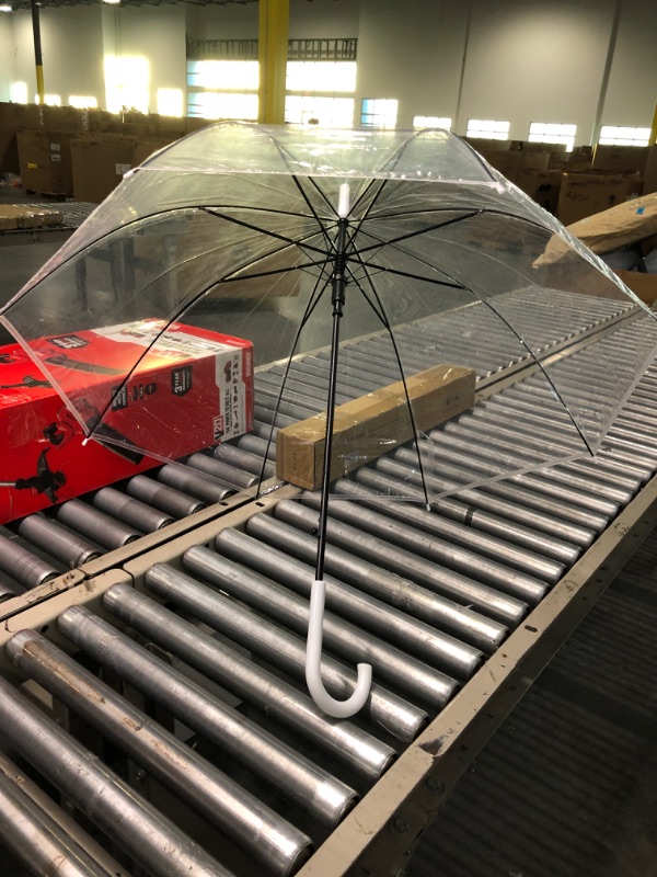 Photo 3 of 1 Clear Dome Umbrella Wedding Rain Transparent Bubble Parasol Manual Bird Cage