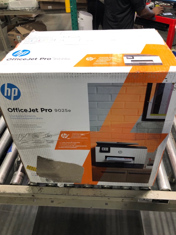 Photo 2 of HP OfficeJet Pro 9025e Wireless Color All-in-One Printer with Bonus 6 Months Instant Ink with HP+ 9025e - Advanced Printer