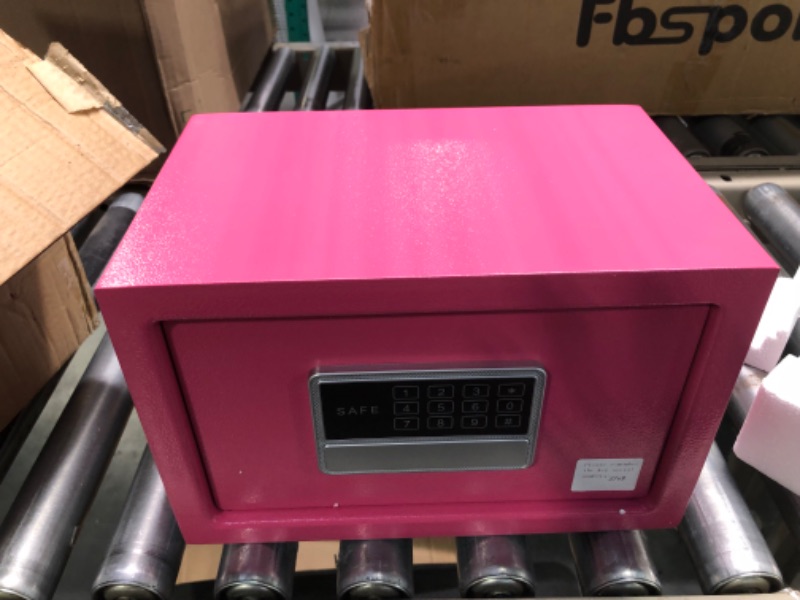 Photo 5 of 0.5 Cubic Small Safe Box for Home with Fireproof Waterproof Money Bag, Fireproof Safe with Combination lock, Home Safe Box for Money Firearm Medicine Valuables (Pink)