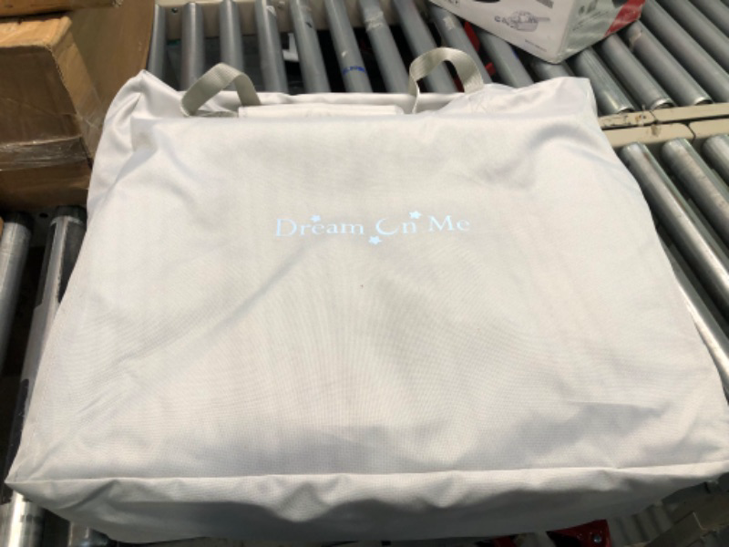 Photo 4 of Dream On Me Traveler Portable Bassinet in Starlight Blue, Lightweight and Breathable Mesh Design, Easy to Clean and Fold Baby Bassinet - Carry Bag Included