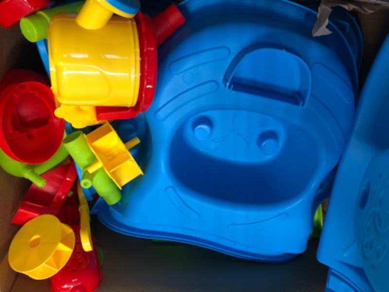 Photo 1 of Lucky Doug Kids Sand Water Table for Toddlers, 3-Tier Sand and Water Play Table Toys for Toddlers Kids, Kids Beach Toys Activity Sensory Play Table Outdoor Toys for Toddler Boys Girls Age 1-3 3-5