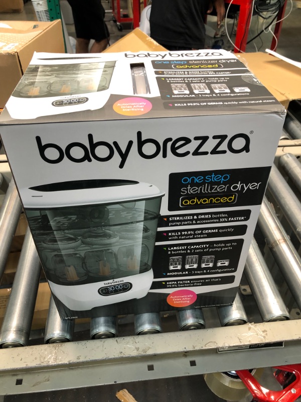 Photo 2 of Baby Brezza Baby Bottle Sterilizer and Dryer Advanced – Electric Steam Sterilization Machine – Universal Sterilizing for All Bottles: Plastic + Glass + Pacifiers + Breast Pump Parts - HEPA Filtration