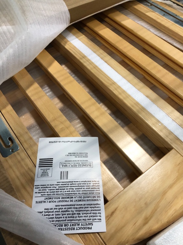 Photo 1 of Dream On Me 3-in-1 Folding Portable Crib, Natural, Large Natural Crib