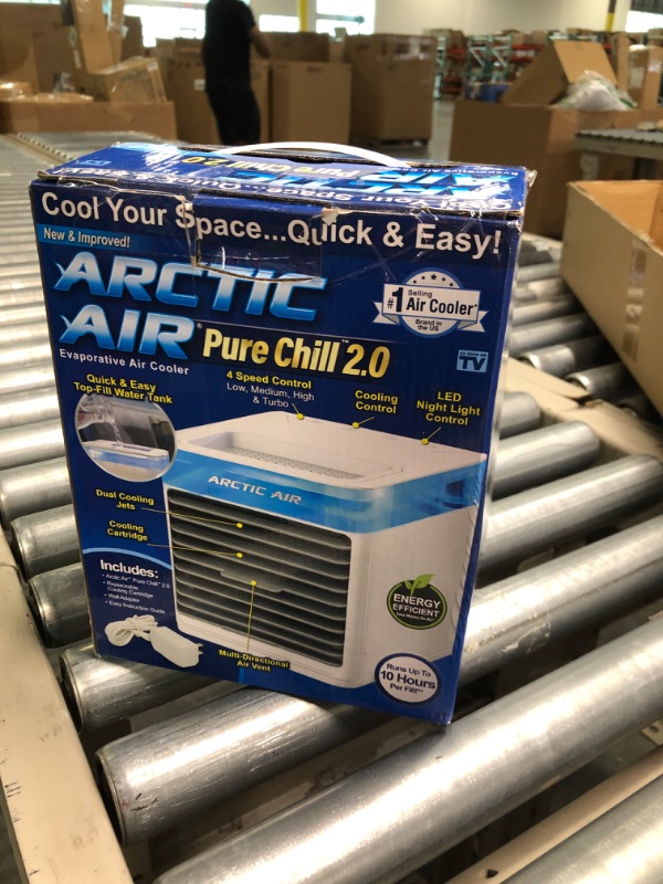 Photo 2 of Arctic Air Pure Chill 2.0 Evaporative Air Cooler by Ontel - Powerful, Quiet, Lightweight and Portable Space Cooler with Hydro-Chill Technology For Bedroom, Office, Living Room & More