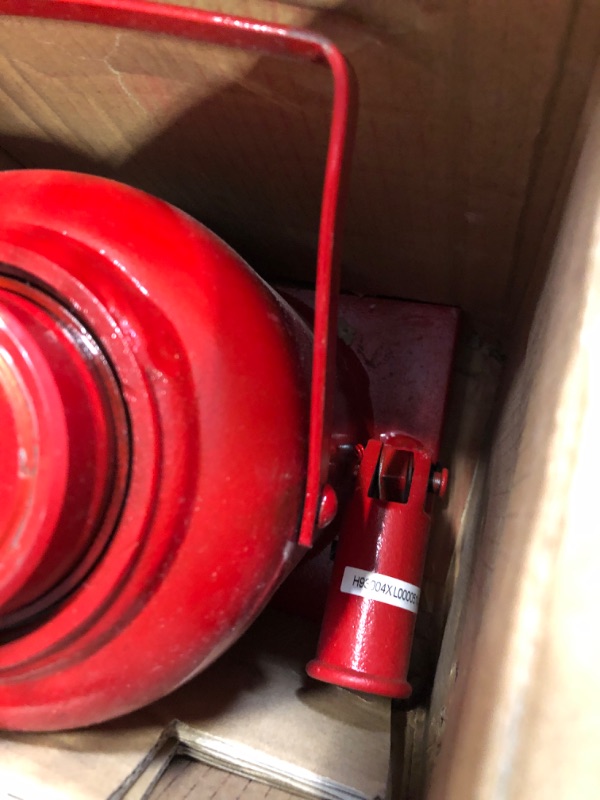 Photo 4 of BIG RED T93007 Torin Hydraulic Stubby Low Profile Welded Bottle Jack, 30 Ton (60,000 lb) Capacity, Red 30 Ton - Standard Red