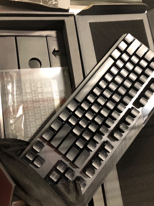 Photo 4 of ASUS ROG Claymore II Wireless Modular Gaming Mechanical Keyboard (ROG RX Blue Switches, detachable numpad & wrist rest for TKL 80%/100%, Aura Sync, media controls, fast charge, USB 2.0 Passthrough) ROG Claymore II (RX Blue Switches) Keyboard