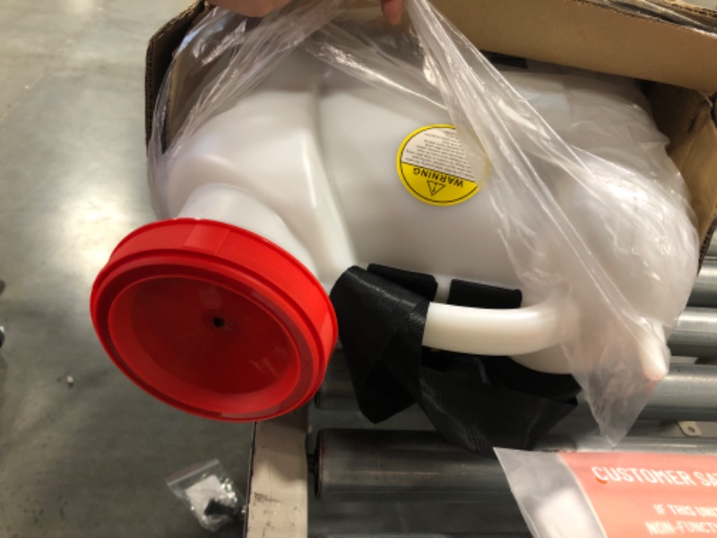 Photo 2 of 4.2 Gallon Battery Powered Backpack Sprayer - 8 Nozzles, 240ml Measuring Bottle, 100PSI Cutoff Pressure, Long Battery Life, Wide Mouth, High-Pressure Spray Hose, Trigger Lock, Pressure Knob Controller