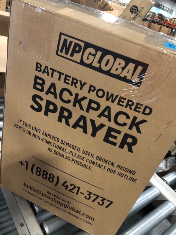 Photo 3 of 4.2 Gallon Battery Powered Backpack Sprayer - 8 Nozzles, 240ml Measuring Bottle, 100PSI Cutoff Pressure, Long Battery Life, Wide Mouth, High-Pressure Spray Hose, Trigger Lock, Pressure Knob Controller