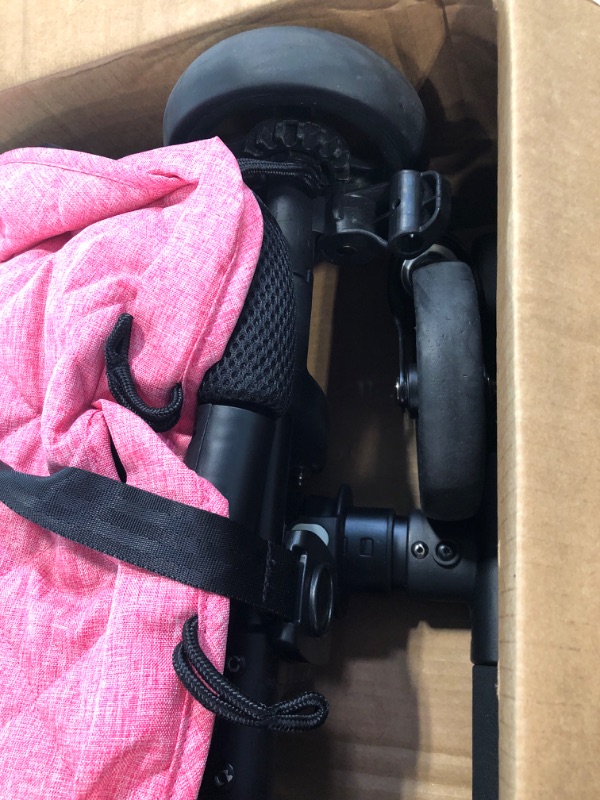 Photo 1 of Dream On Me Lightweight and Compact Coast Rider Stroller with One Hand Easy Fold, Adjustable Handles and Soft Ride Wheels, Pink