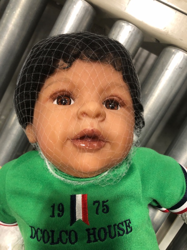 Photo 1 of GOAROY Realistic Reborn Baby Dolls Black Boy - 22 Inch African American Newborn Boy Doll, Lifelike Weighted Soft Body, Gift Box for 3+ Years Old Kids