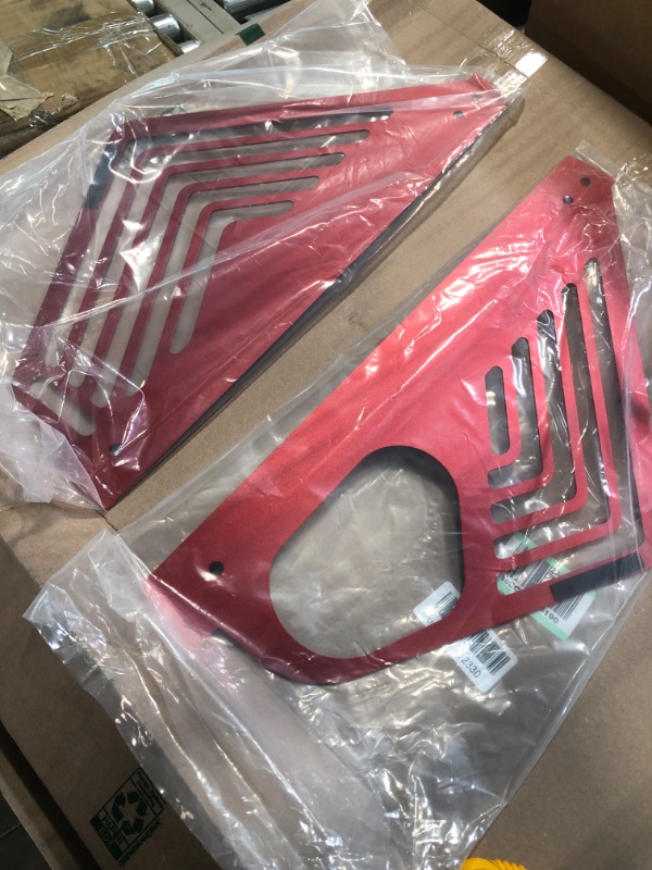 Photo 2 of BILLFARO Red Engine Bay Panel Cover,Oxidation Aluminium Rear Engine Covers Left Right Engine Case Guards Protector Splash Shield Interior Body Part for Corvette C8 C8.R 2020-2023