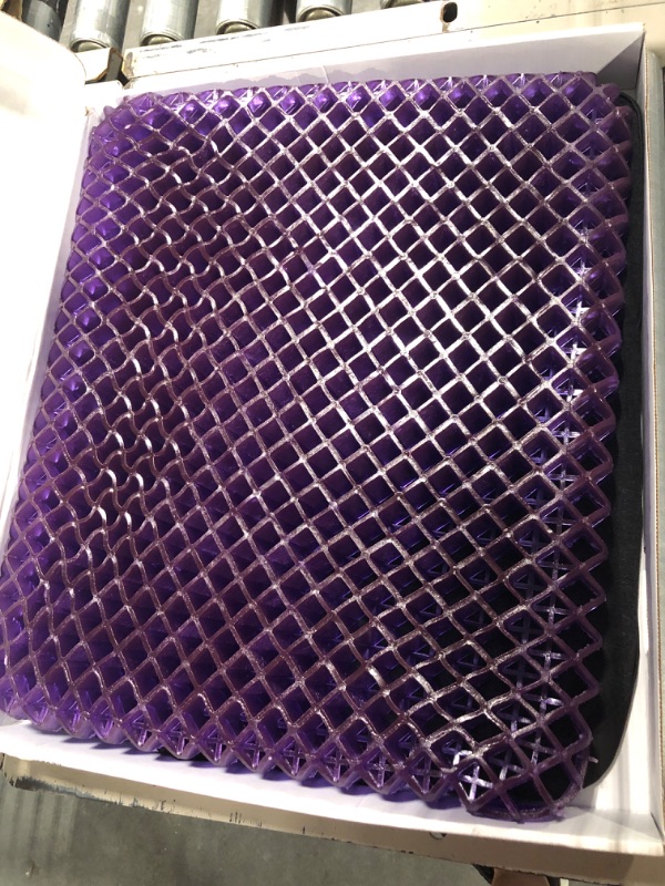 Photo 3 of Purple Royal Seat Cushion - Seat Cushion for The Car Or Office Chair - Temperature Neutral Grid