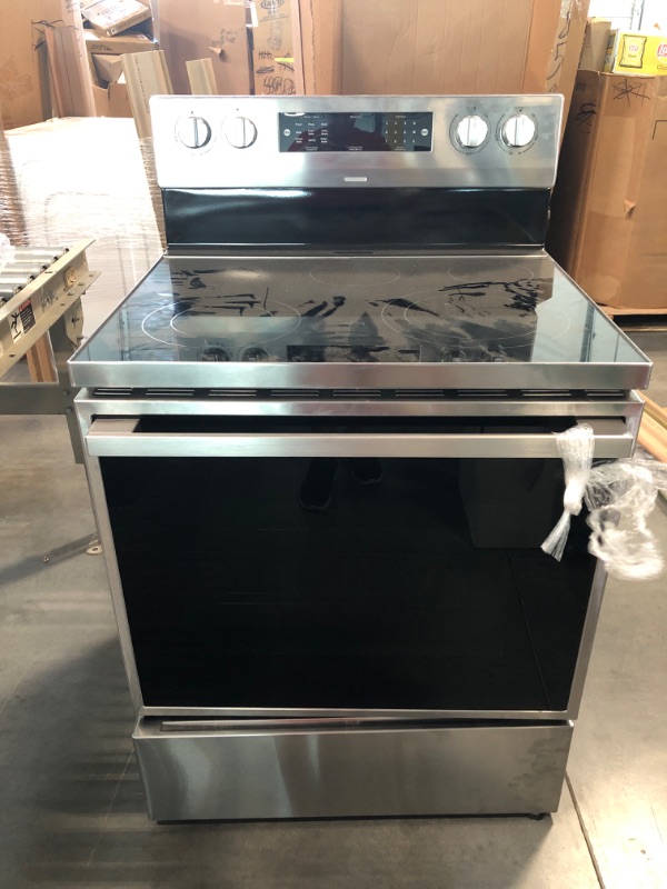 Photo 2 of Hisense 5.8 Cu. Ft. Freestanding Electric Range with Air Fry - HBE3501CPS