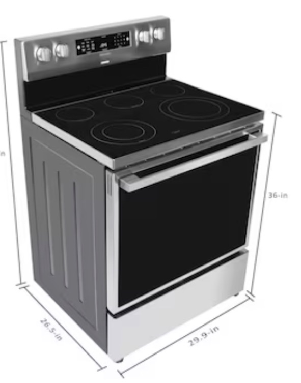 Photo 1 of Hisense 5.8 Cu. Ft. Freestanding Electric Range with Air Fry - HBE3501CPS