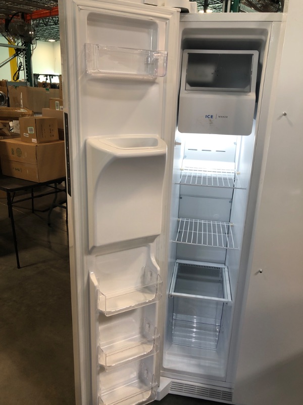 Photo 11 of Frigidaire FRSS2623AW 25.6 Cu. Ft. 36 inch Side by Side Refrigerator