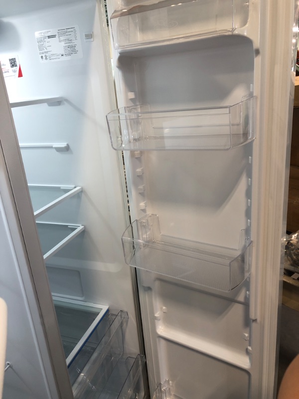 Photo 7 of Frigidaire FRSS2623AW 25.6 Cu. Ft. 36 inch Side by Side Refrigerator