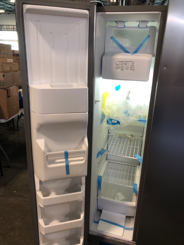 Photo 1 of Whirlpool 36 Inch Wide 24.6 Cu. Ft Capacity Side by Side Refrigerator with LED Interior Lighting
