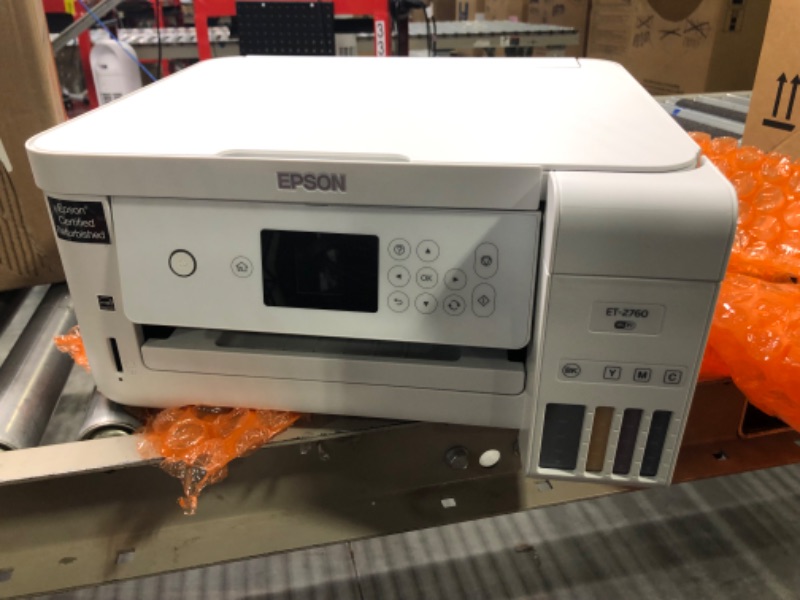 Photo 1 of Epson EcoTank ET-2760 Wireless Color All-in-One Cartridge-Free Supertank Printer with Scanner and Copier