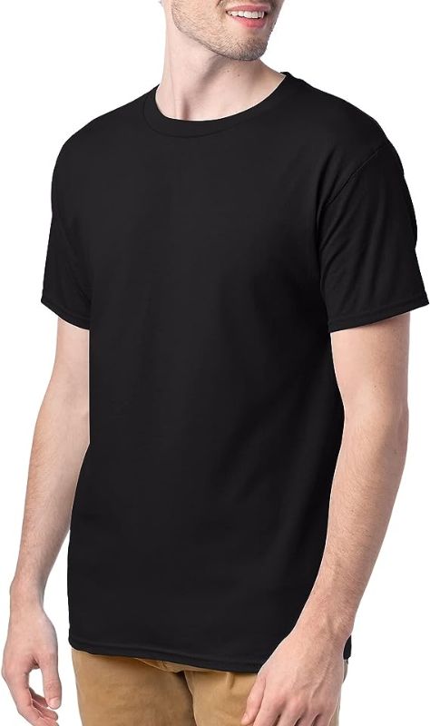 Photo 1 of Hanes Essentials Men's T-Shirt Pack, Men's Short Sleeve Tees, Crewneck Cotton T-Shirts for Men, 3 pieces Lsize