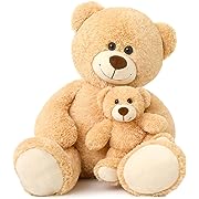 Photo 1 of 
Muiteiur Giant Teddy Bear Stuffed Animal Cute Mommy and Baby Bear Teddy Bear Baby Shower Plush Toy for Kids Boys Girls Great Gift for Christmas Valentines Day Party Decorations 40inch,Light BrownMuiteiur Giant Teddy Bear Stuffed Animal Cute Mommy and Bab
