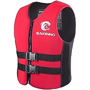 Photo 1 of 
huraty Unisex Adults Swim Jacket, High Buoyancy Reflective Floating Vest Swimsuit with Adjustable Safety Straps, Outdoor Water Sports Vests for Boating, Kayaking, Surfing, Sailing, Red, XLhuraty Unisex Adults Swim Jacket, High Buoyancy Reflective Floatin